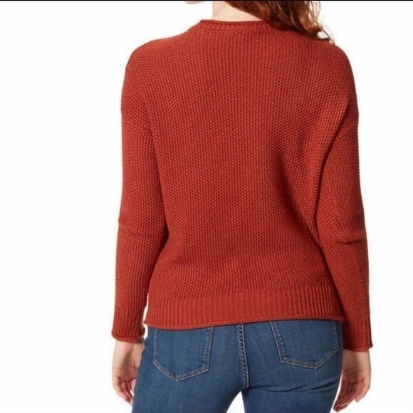 Jessica Simpson Orange Knit Sweater Size Small - Picture 3 of 10